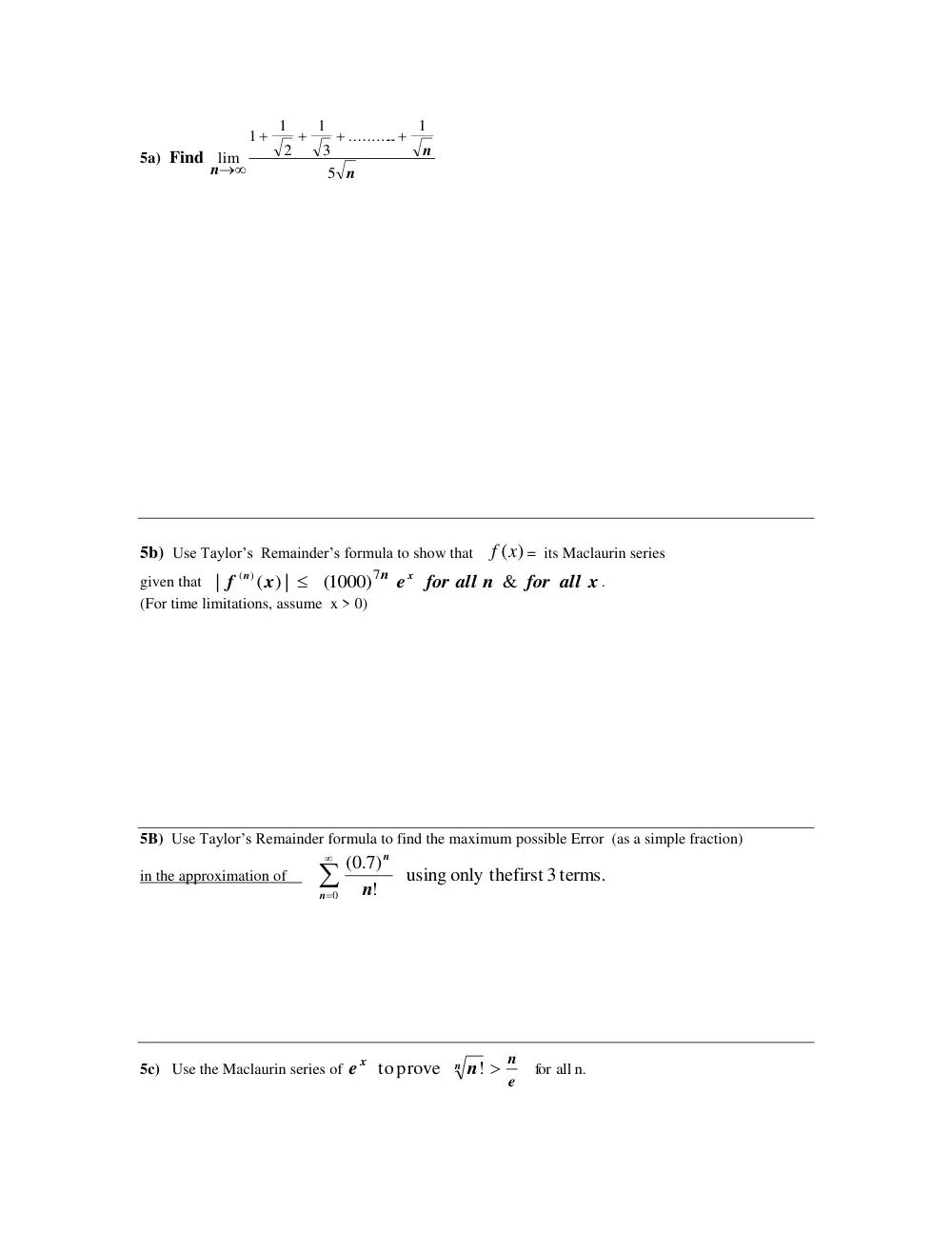 MATH 201 Notes Math 201 Theorems, Fall 2014, page 7