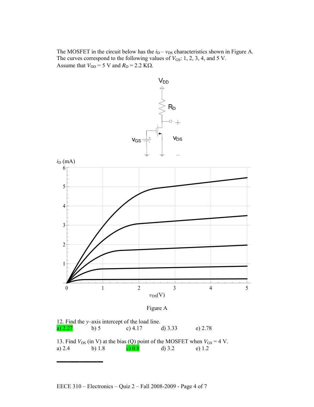 EECE 310 Exam 2, Fall 2008, page 4
