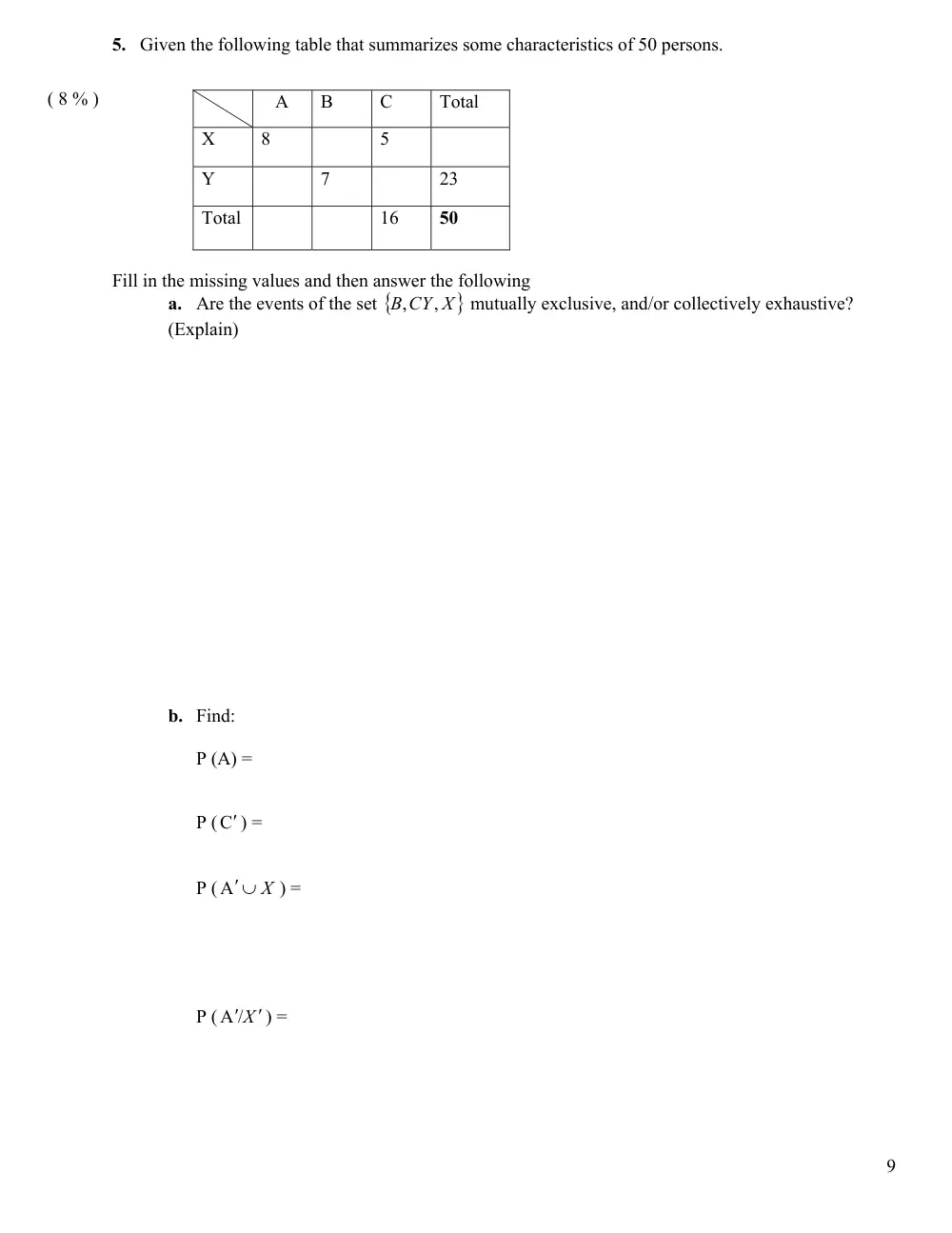 MATH 204 Final, Fall 2008, page 9