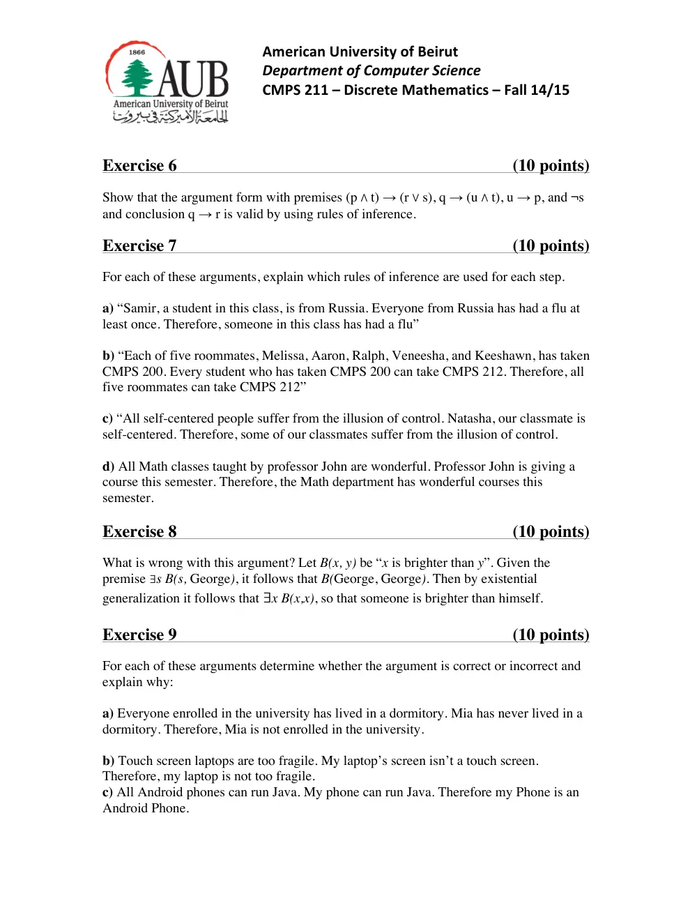 CMPS 211 Homework Assignment 4, Fall 2014, page 3