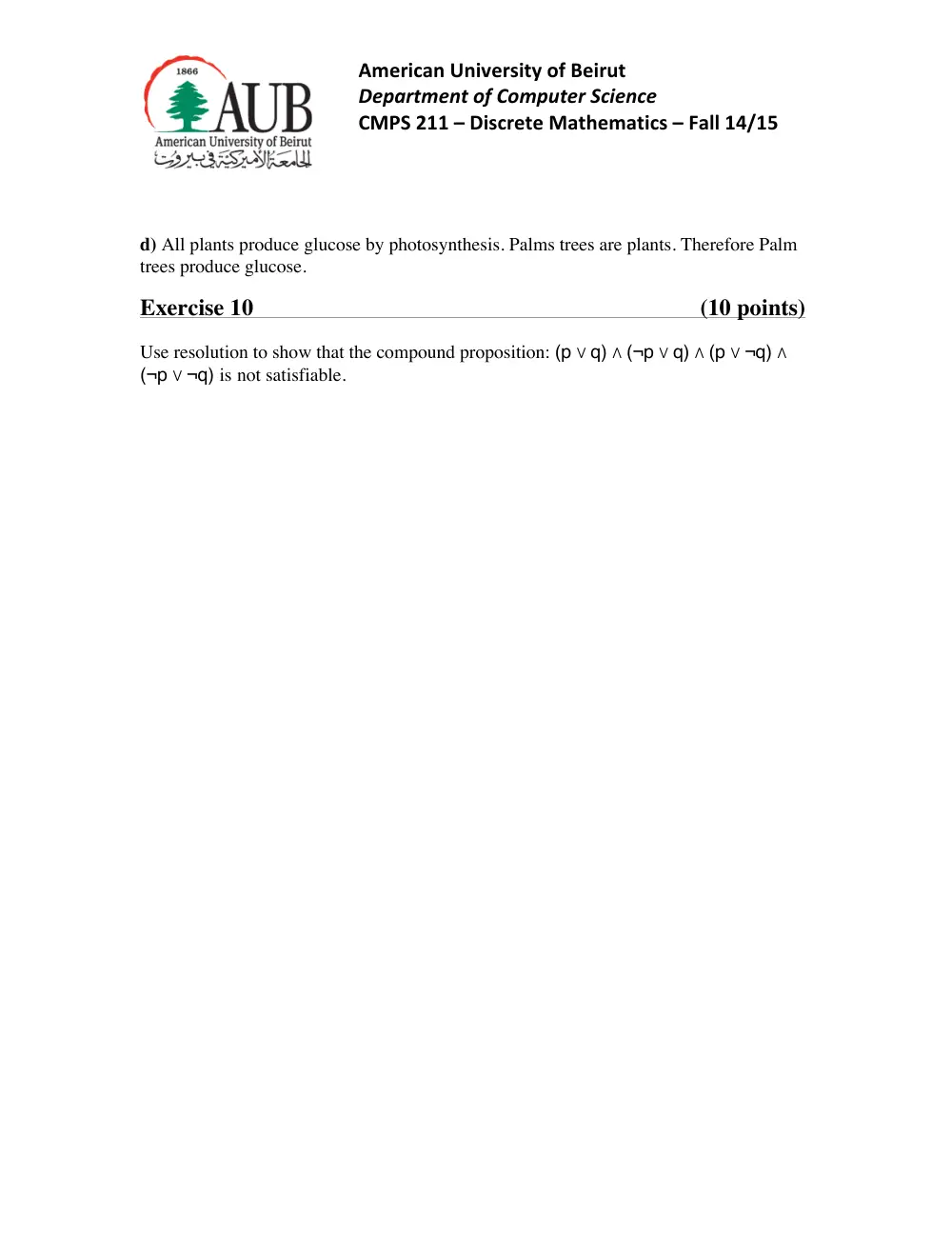 CMPS 211 Homework Assignment 4, Fall 2014, page 4