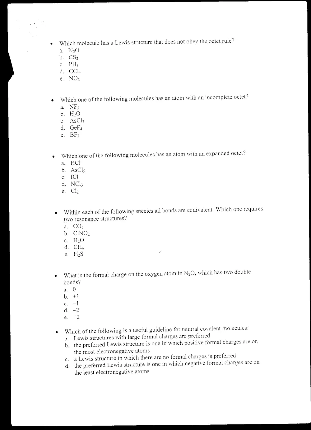 CHEM 101 Final, Fall 1998, page 3