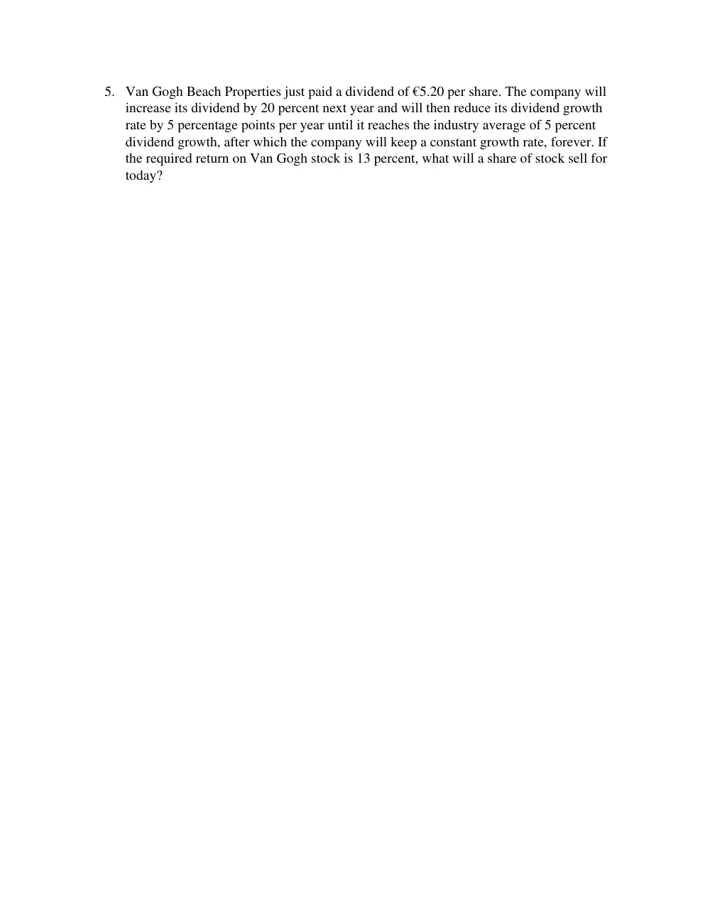 FINA 210 Problems Chap 8, Spring 2015, page 2
