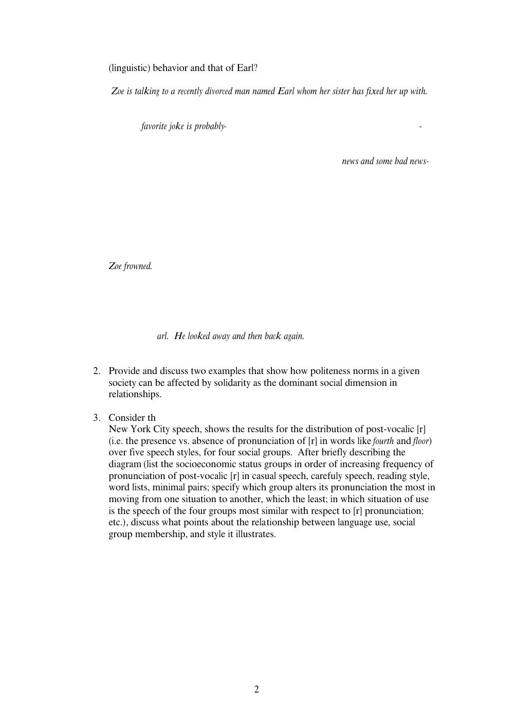 ENG 230 Final, Fall 2005, page 2