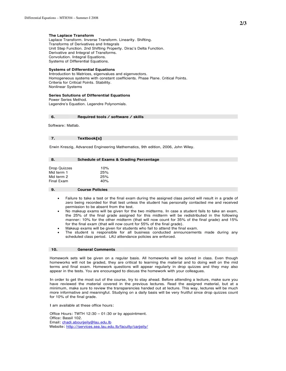 MTH 304 Syllabus, page 2