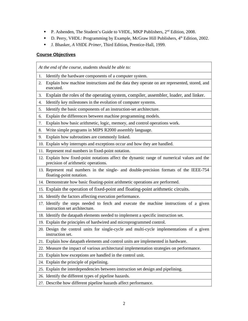 EECE 321 Syllabus, Spring 2012, page 2