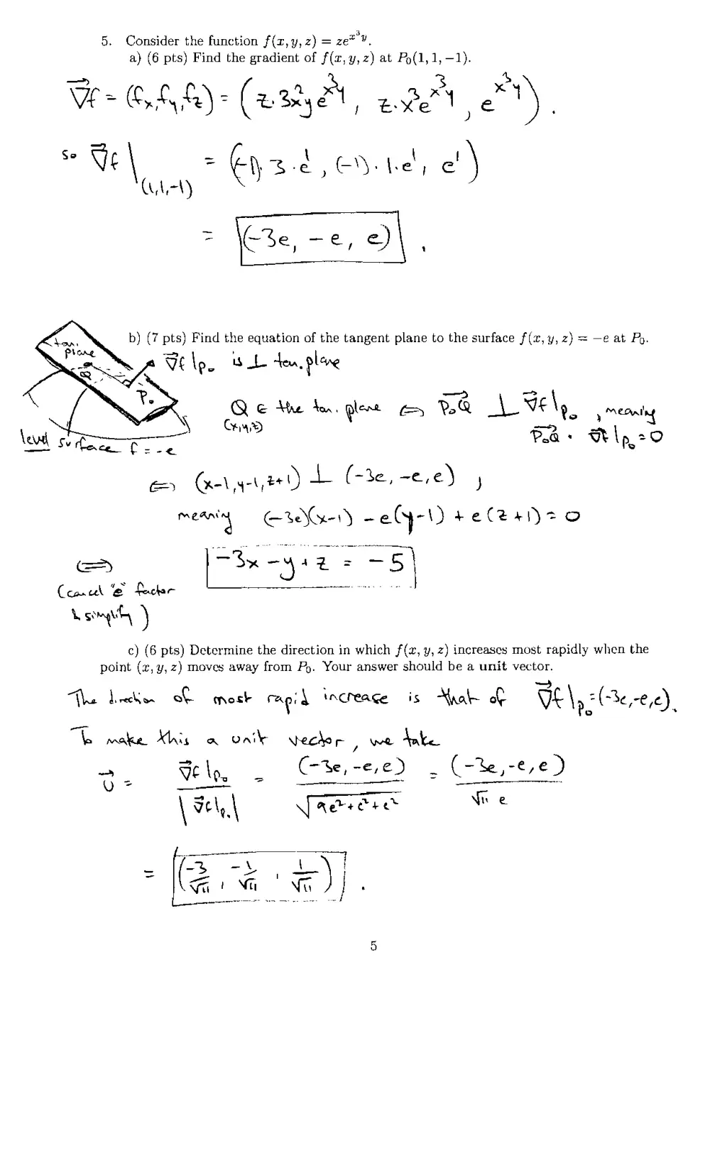 MATH 201 Exam 2 With Solution, Fall 2009, page 7