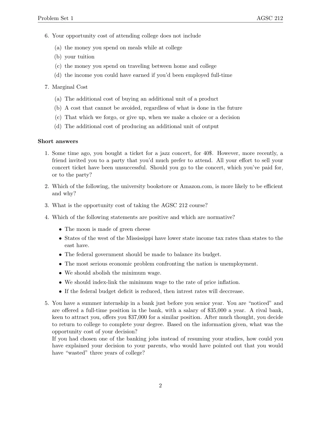 AGSC 212 Problems Chapter 1, Spring 2013, page 2