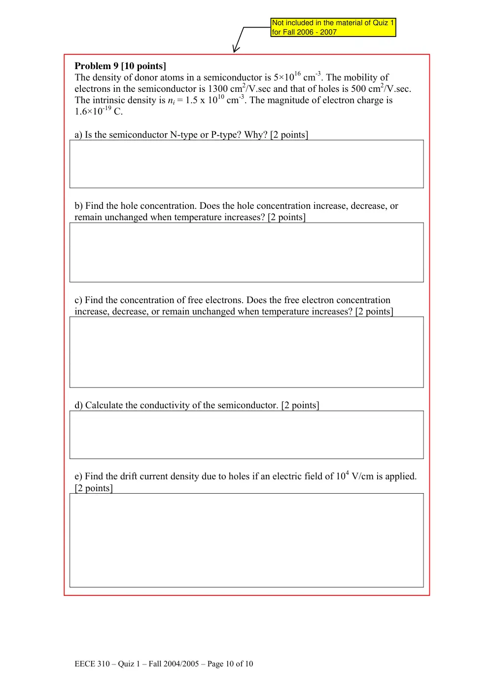 EECE 310 Exam 1, Fall 2004, page 10