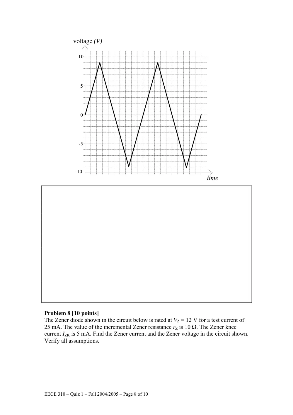 EECE 310 Exam 1, Fall 2004, page 8