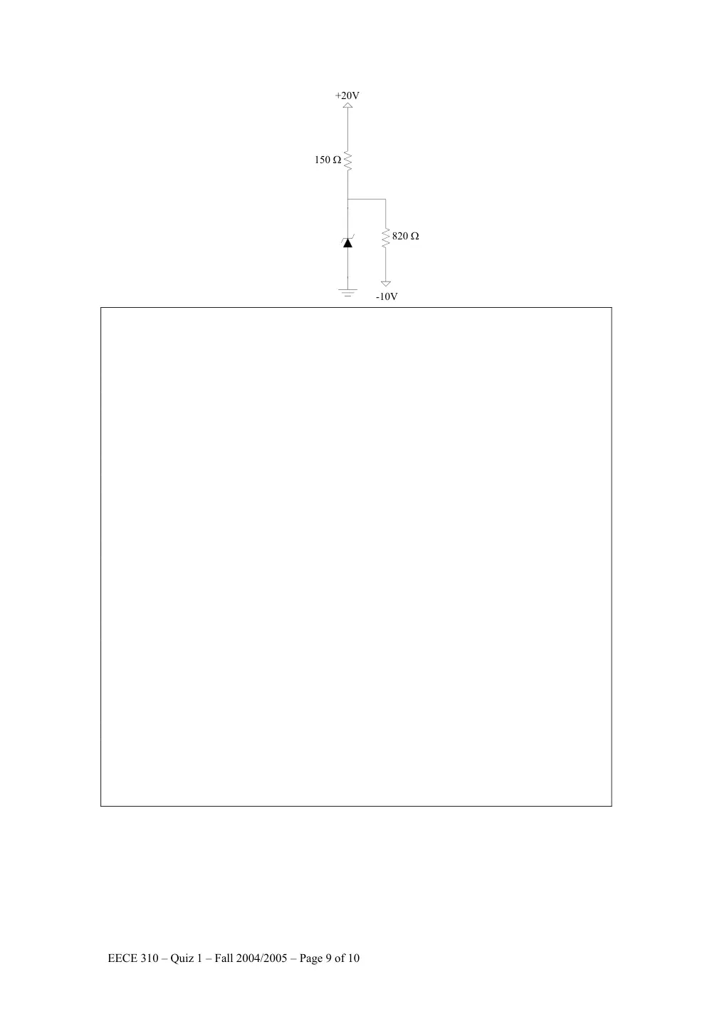 EECE 310 Exam 1, Fall 2004, page 9