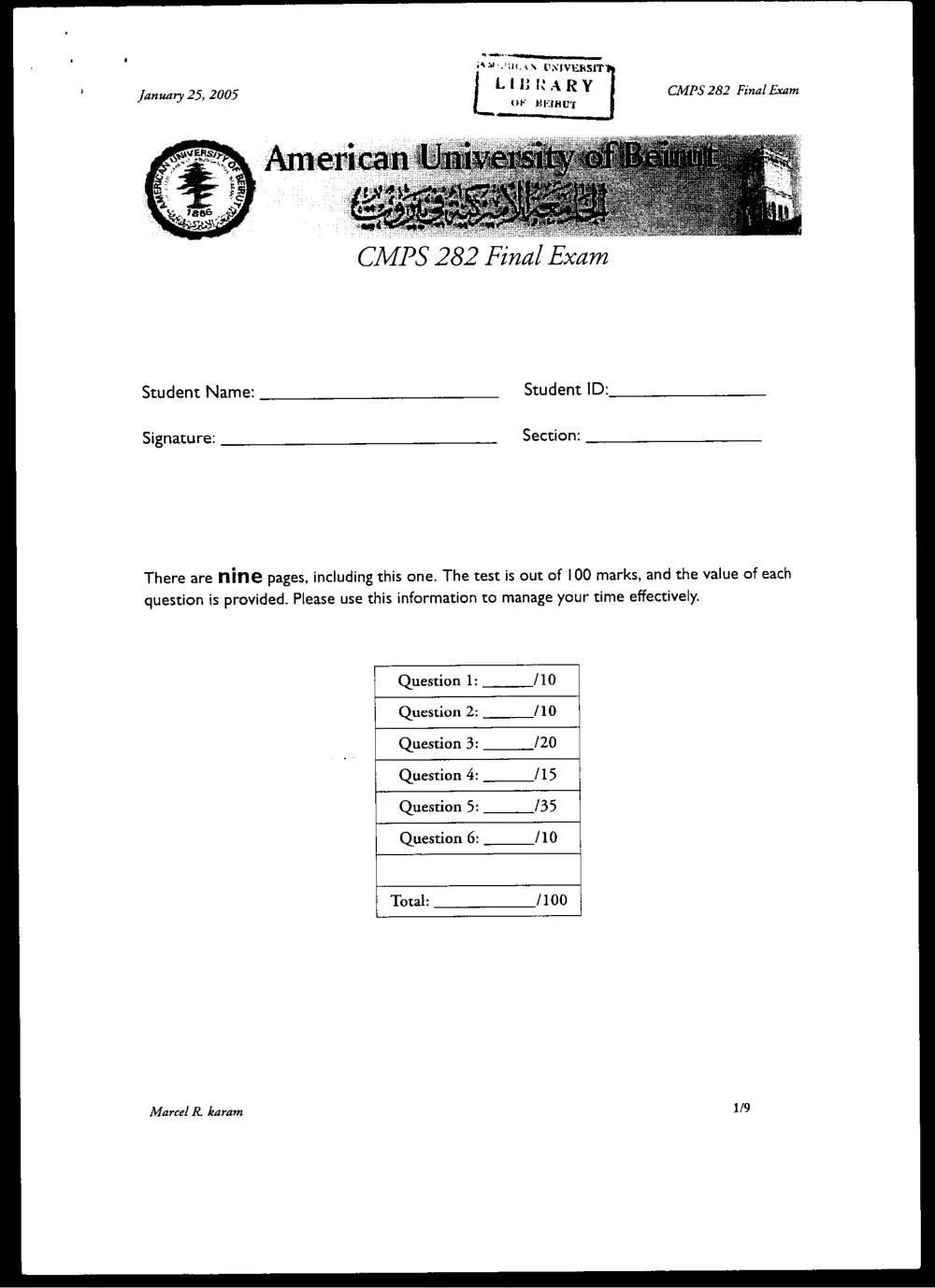 CMPS 282 Final, Fall 2004, page 1