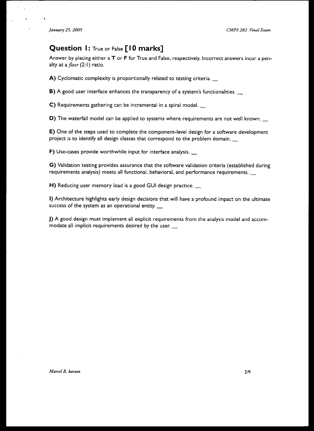 CMPS 282 Final, Fall 2004, page 2