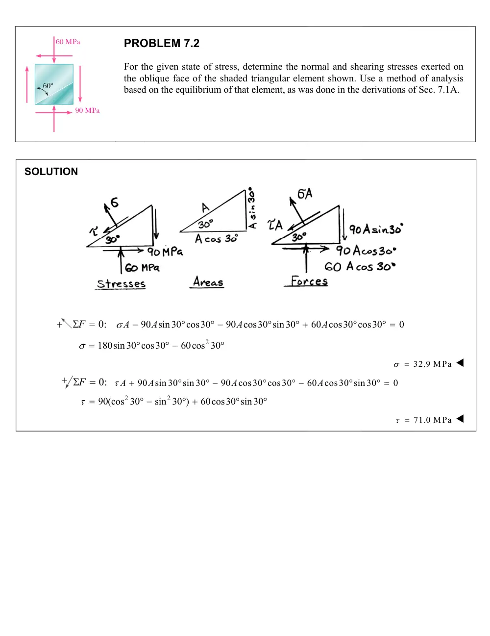 MEE 320 Problems Chapter 7, Spring 2018, page 1