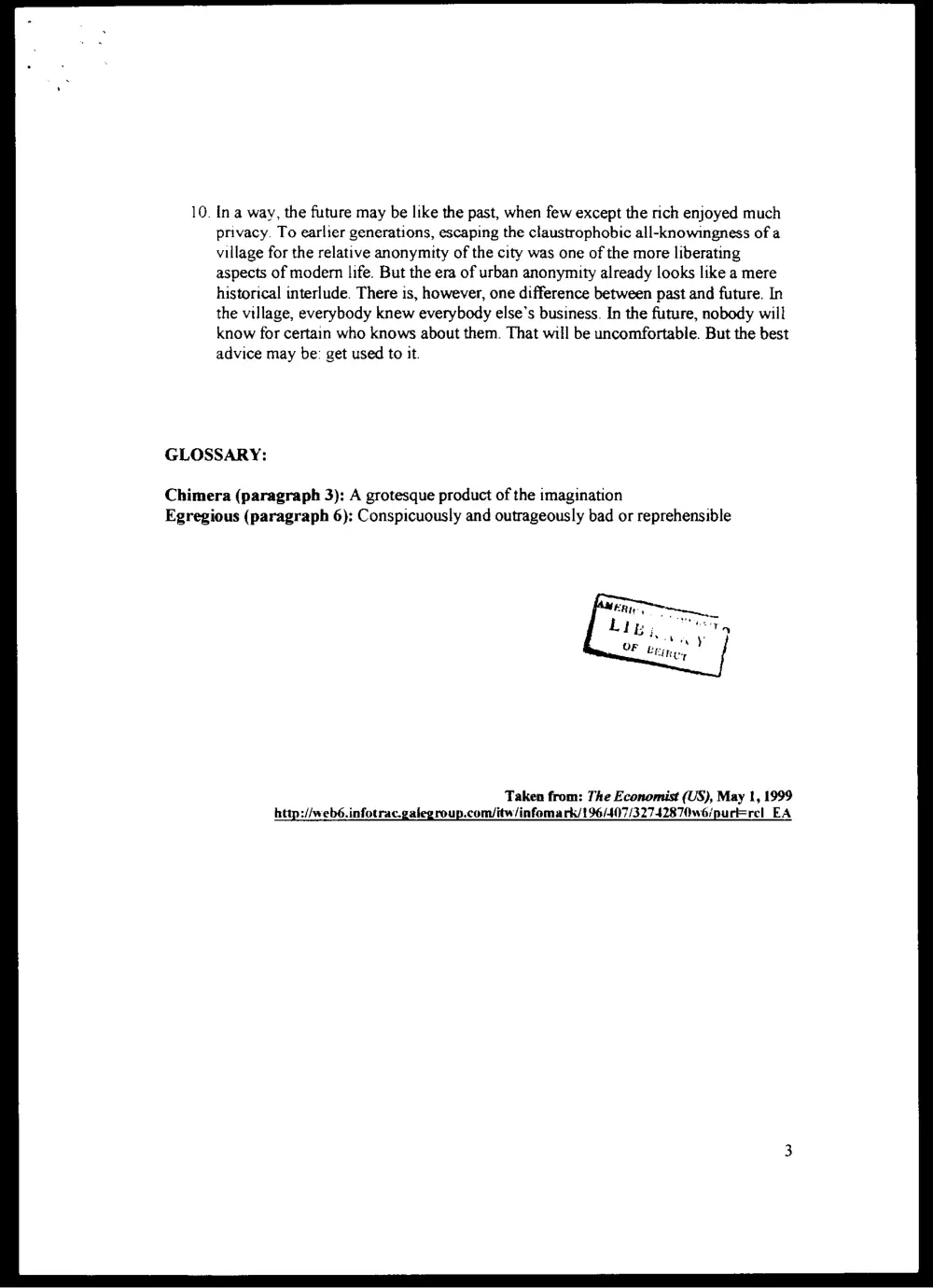 ENG 203 Final, Spring 2003, page 3