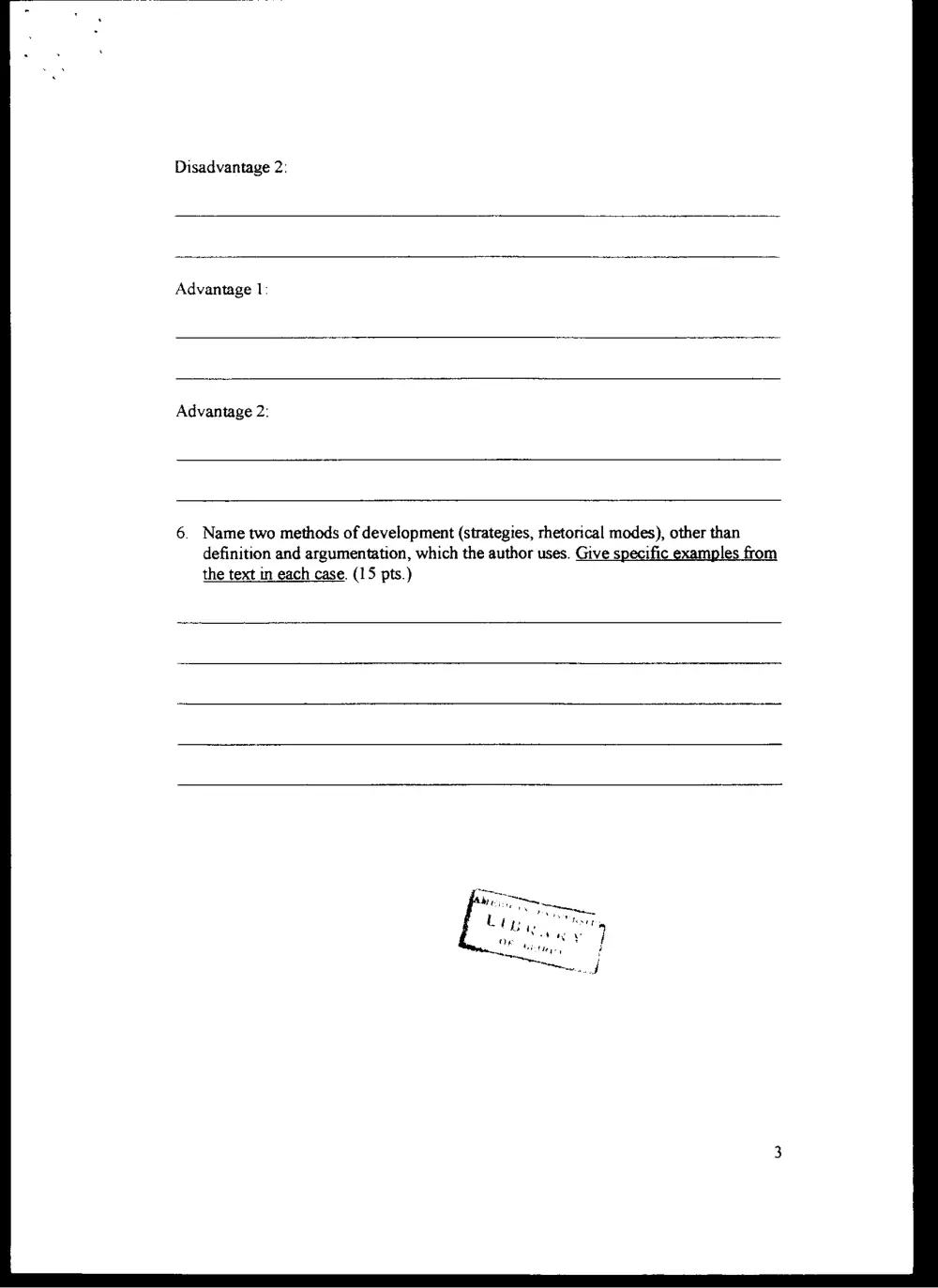 ENG 203 Final, Spring 2003, page 6