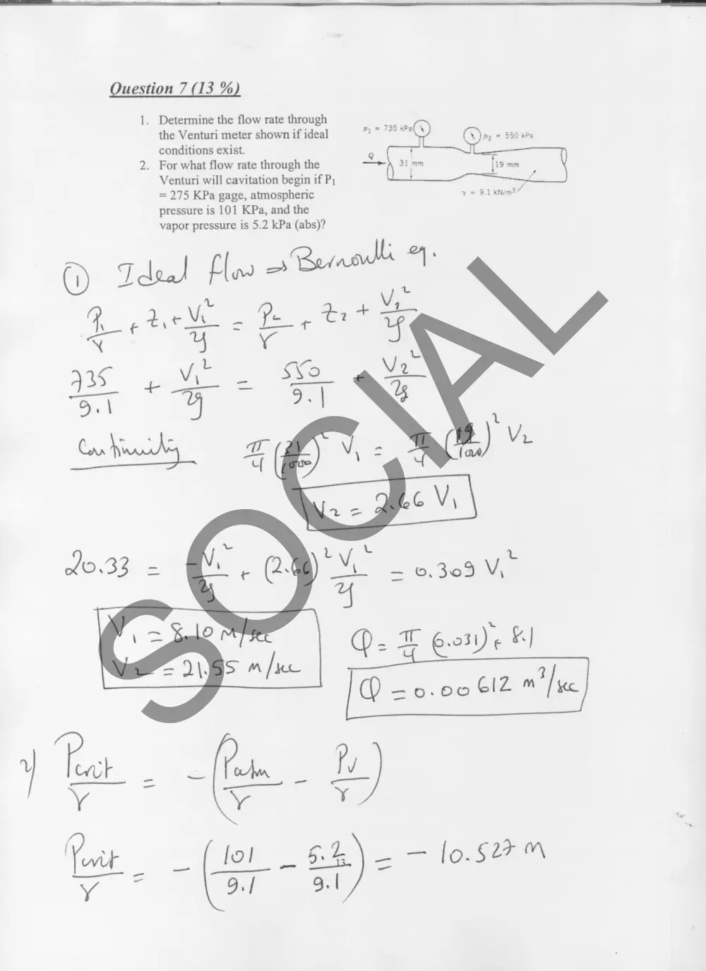 MEE 311 Final, Fall 2007, page 8