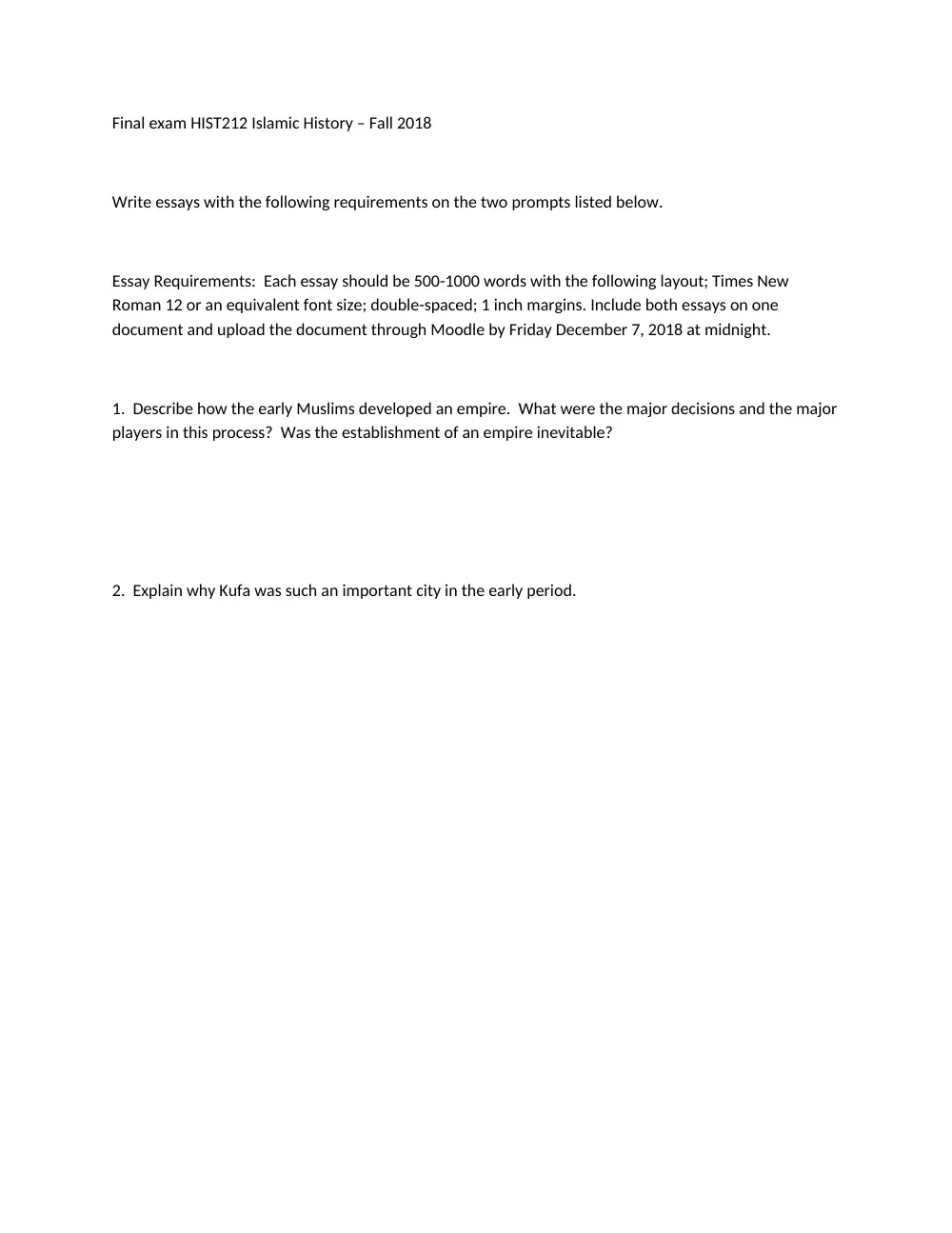 HIST 212 Final, Fall 2018, page 1