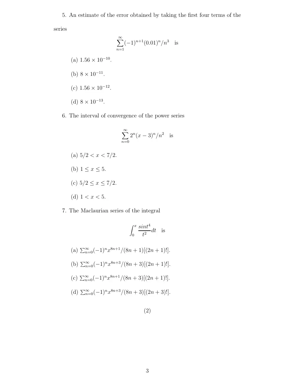 MATH 201 Exam, Spring 2008, page 3