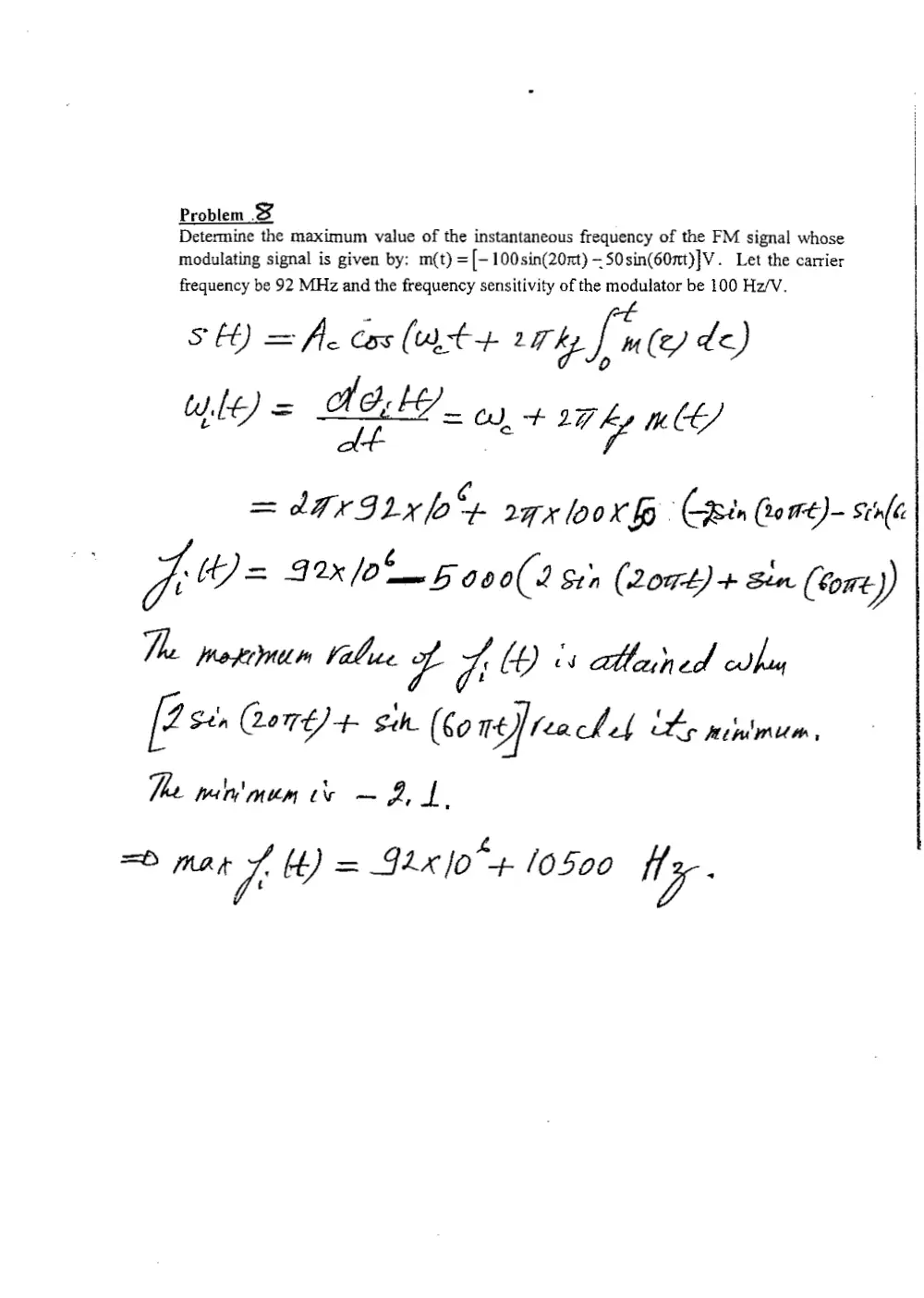 EECE 442 Problems, Spring 2008, page 8