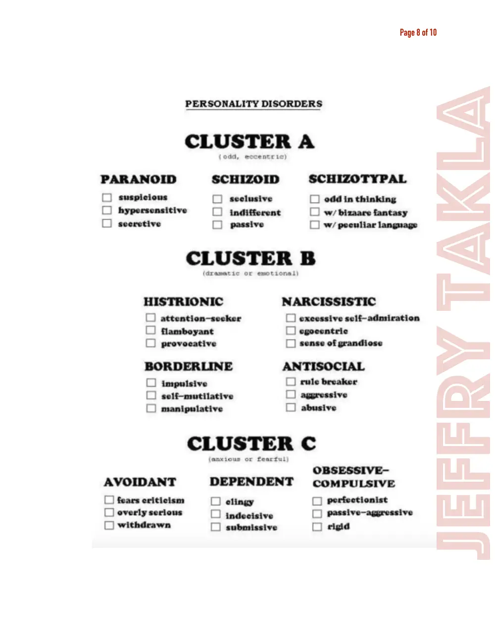 PSYC 201 Chapter 15, Spring 2018, page 8