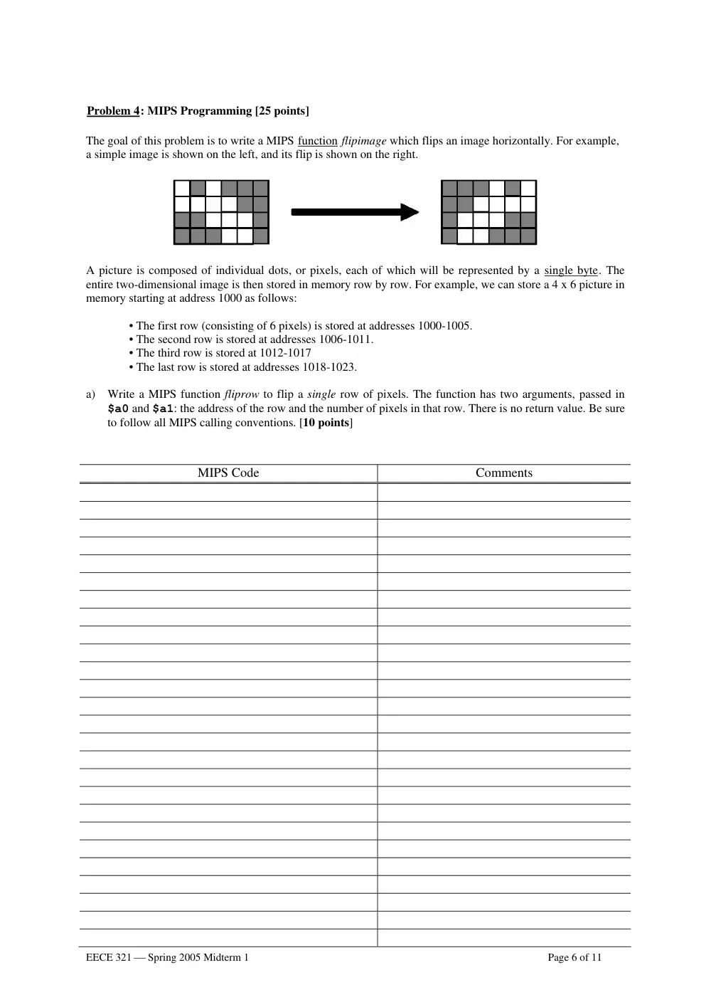 EECE 321 Midterm, Spring 2005, page 6