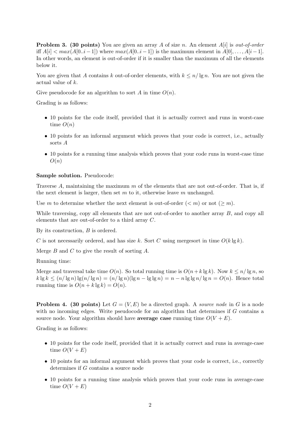 CMPS 256 Final Solutions, Fall 2012, page 2