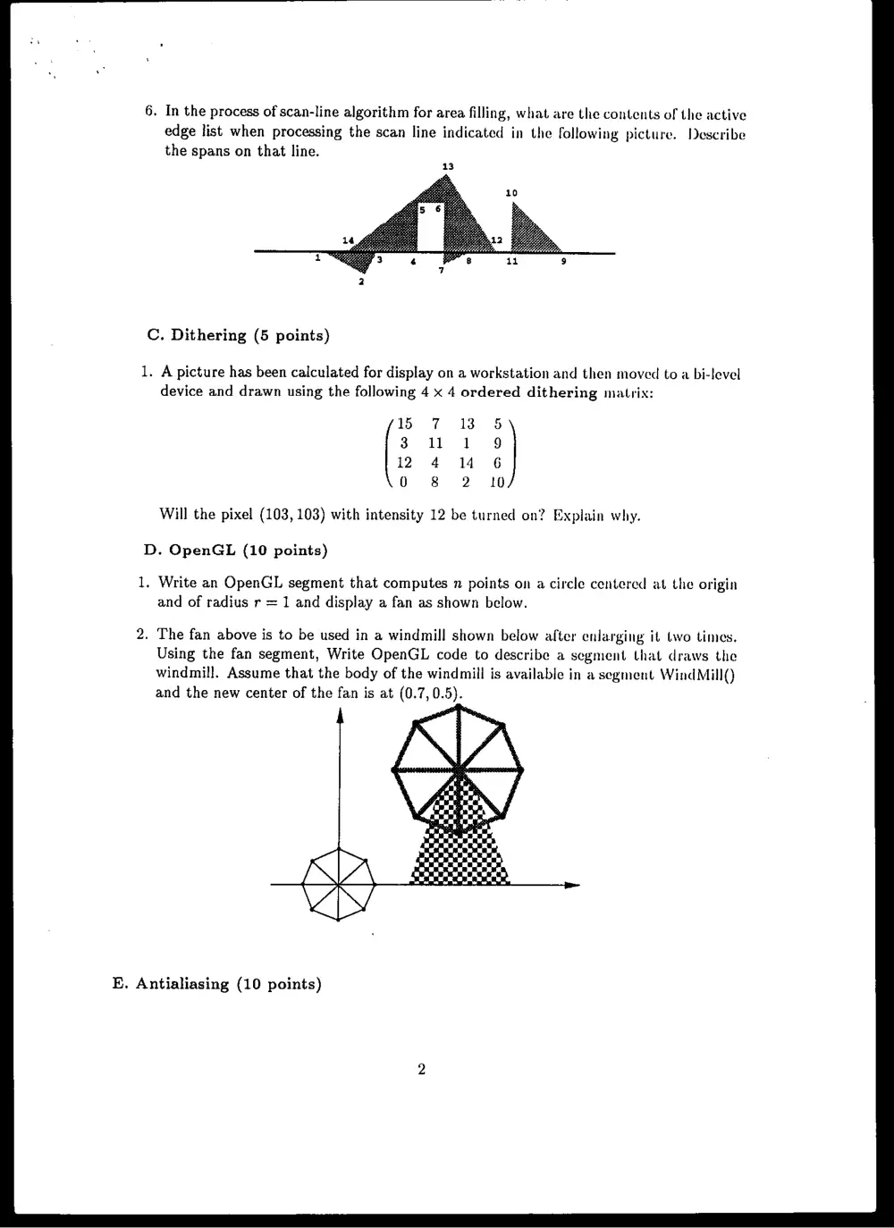 CMPS 285 Final, Fall 1995, page 2