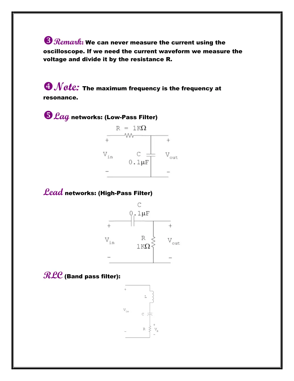 EECE 312L Notes Experiment 4 Notes, Fall 2013, page 5