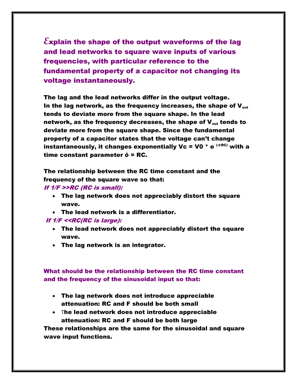 EECE 312L Notes Experiment 4 Notes, Fall 2013, page 6