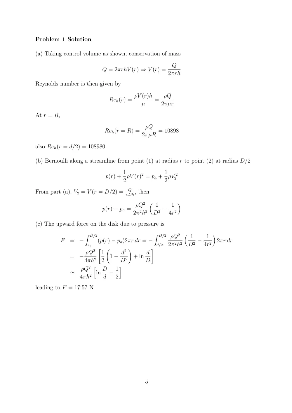 MECH 314 Final, Fall 2006, page 5