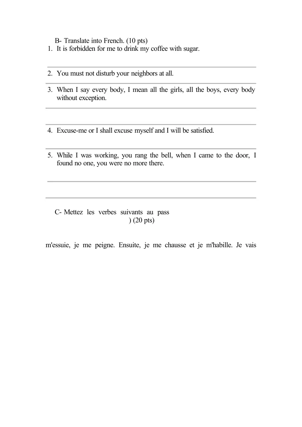 FREN 202 Final, Fall 2005, page 2