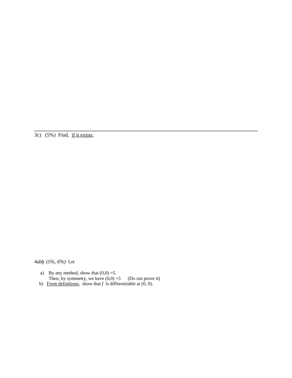 MATH 201 Exam 2, Fall 2014, page 5