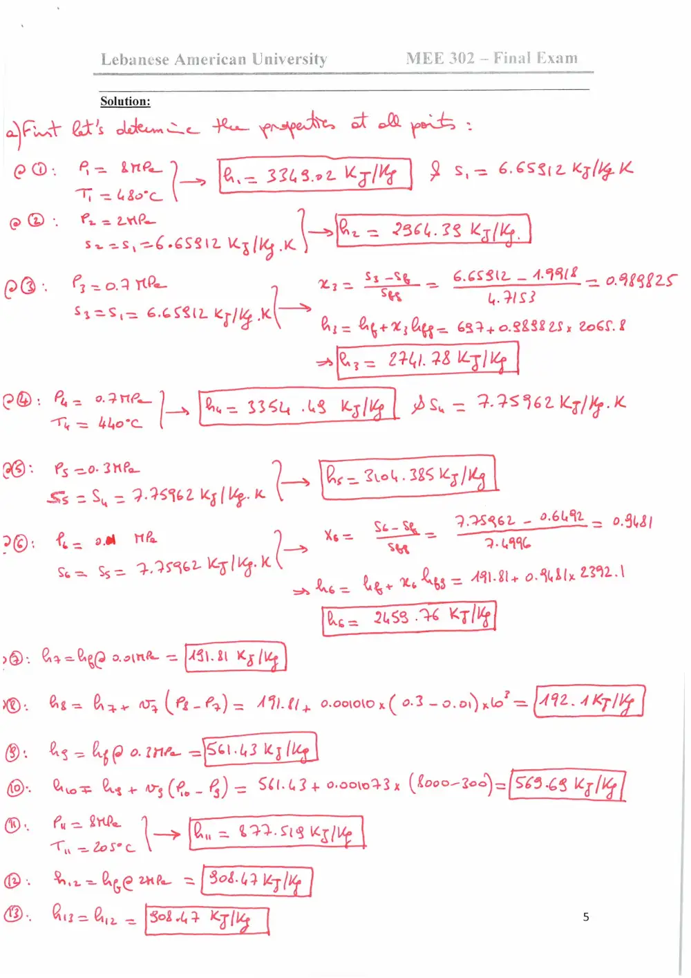 MEE 302 Final, Spring 2013, page 5