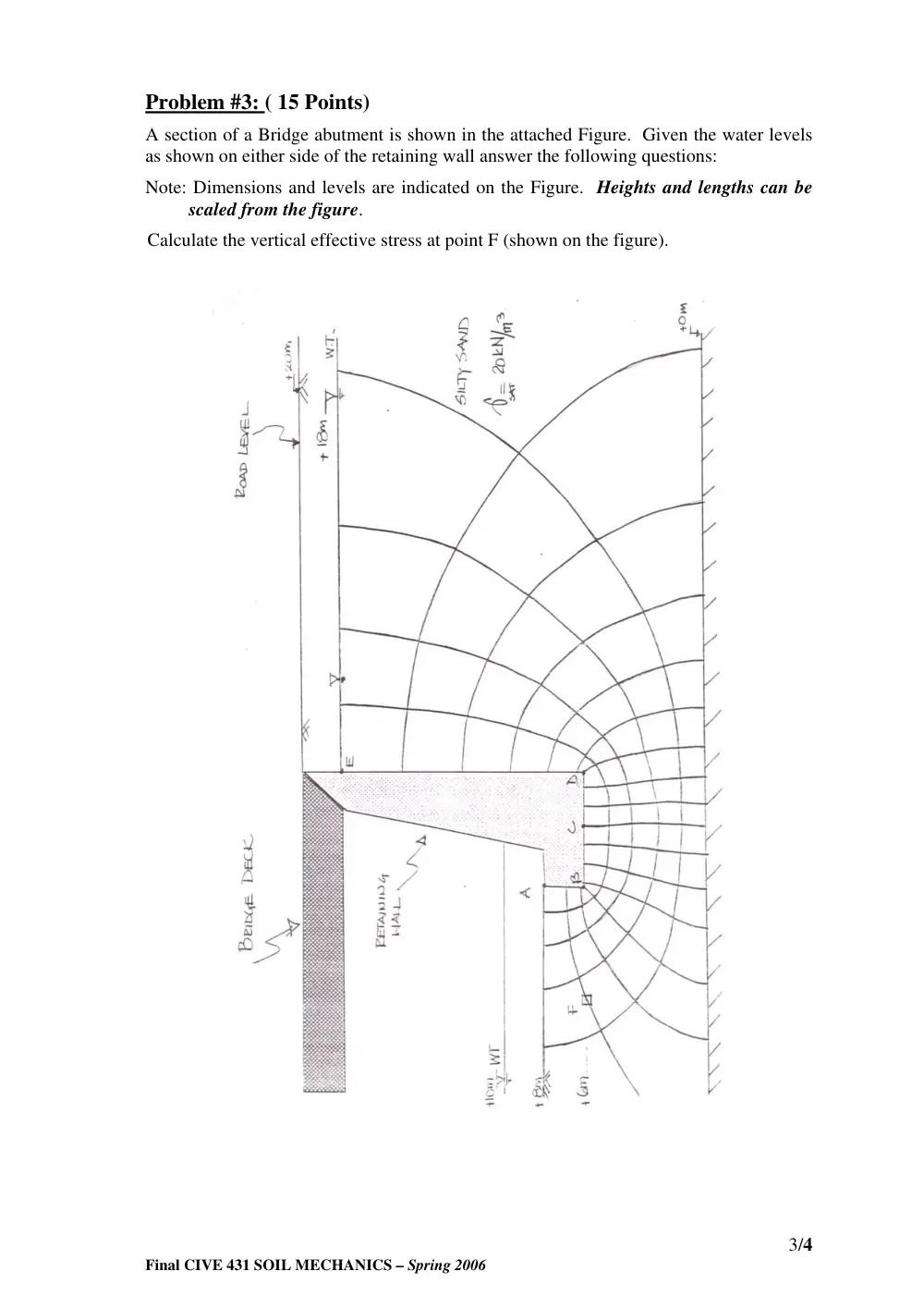 CIVE 431 Final, Fall 2006, page 3