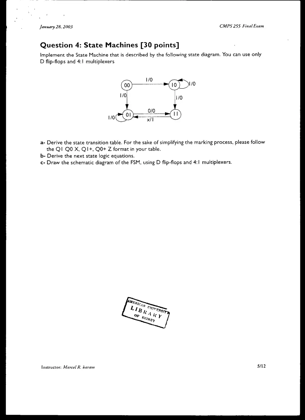 CMPS 255 Final, Fall 2002, page 5