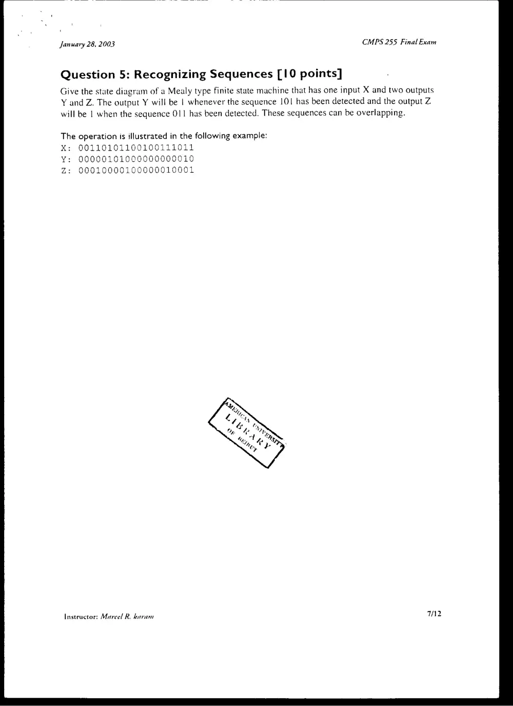 CMPS 255 Final, Fall 2002, page 7