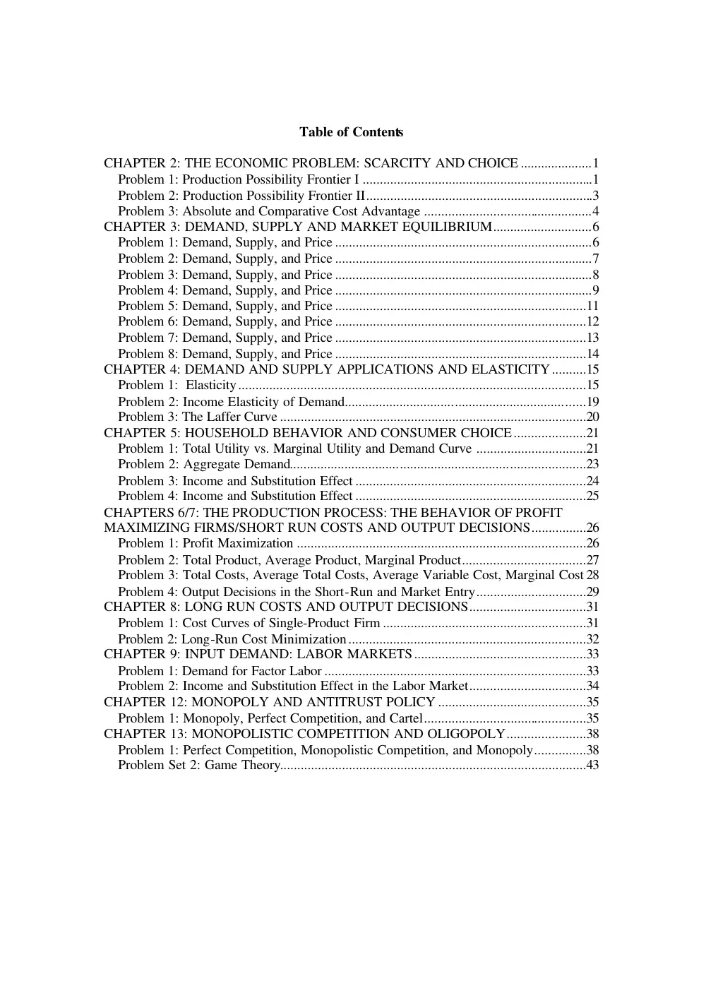 ECON 211 Problems For Chapters 2, Spring 2008, page 2