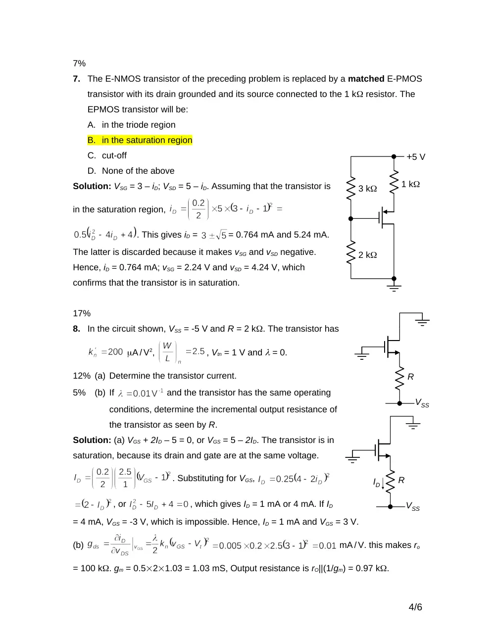 EECE 310 Exam 2, Fall 2007, page 4