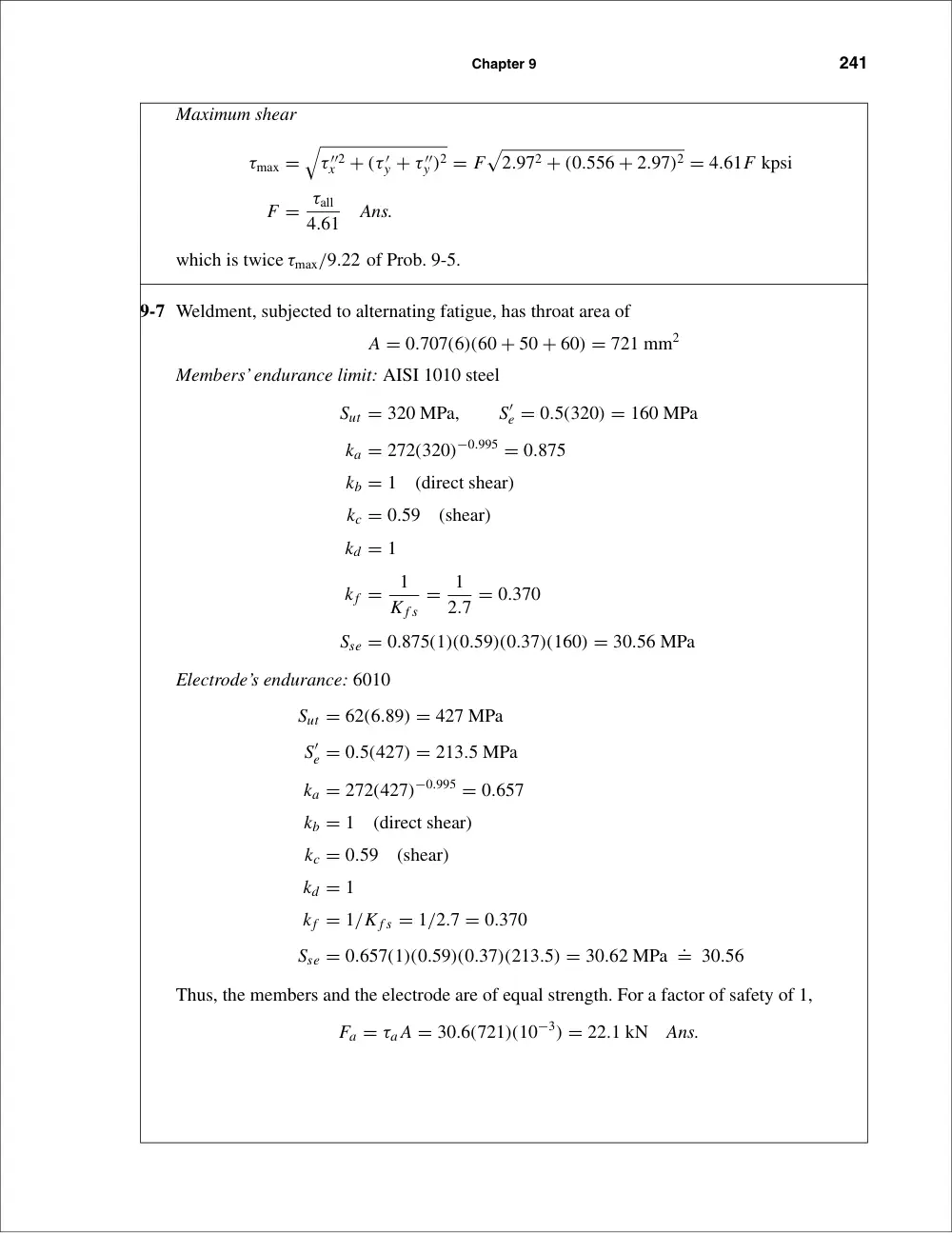 MECH 420 Problems Chap 9, Fall 2012, page 3