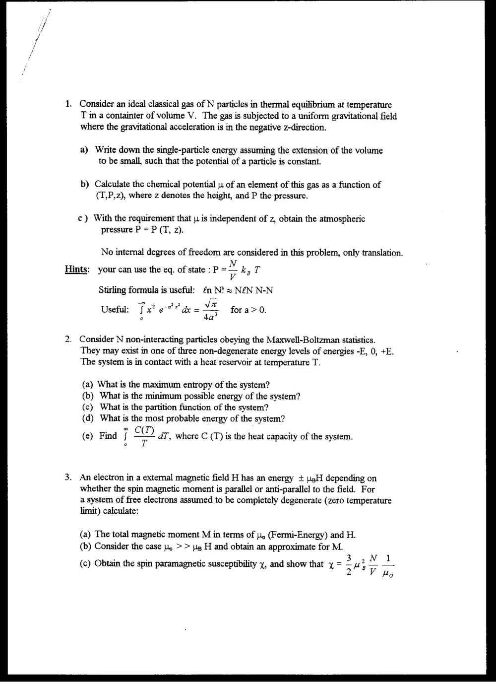 PHYS 302 Final, Spring 1997, page 2