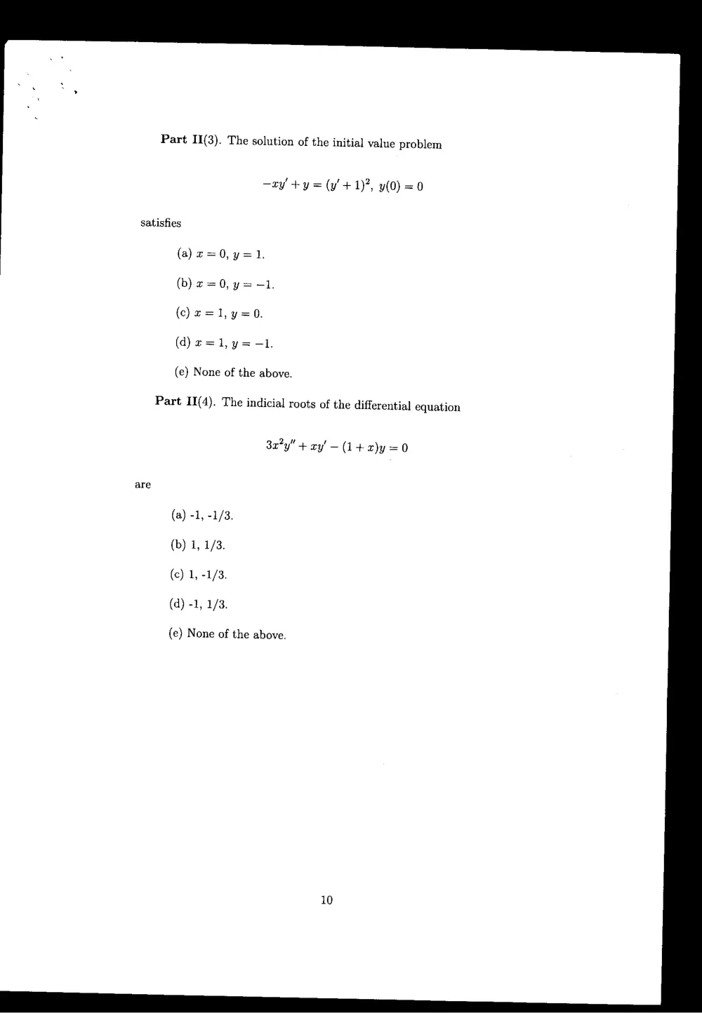 MATH 202 Final, Summer 1997, page 10