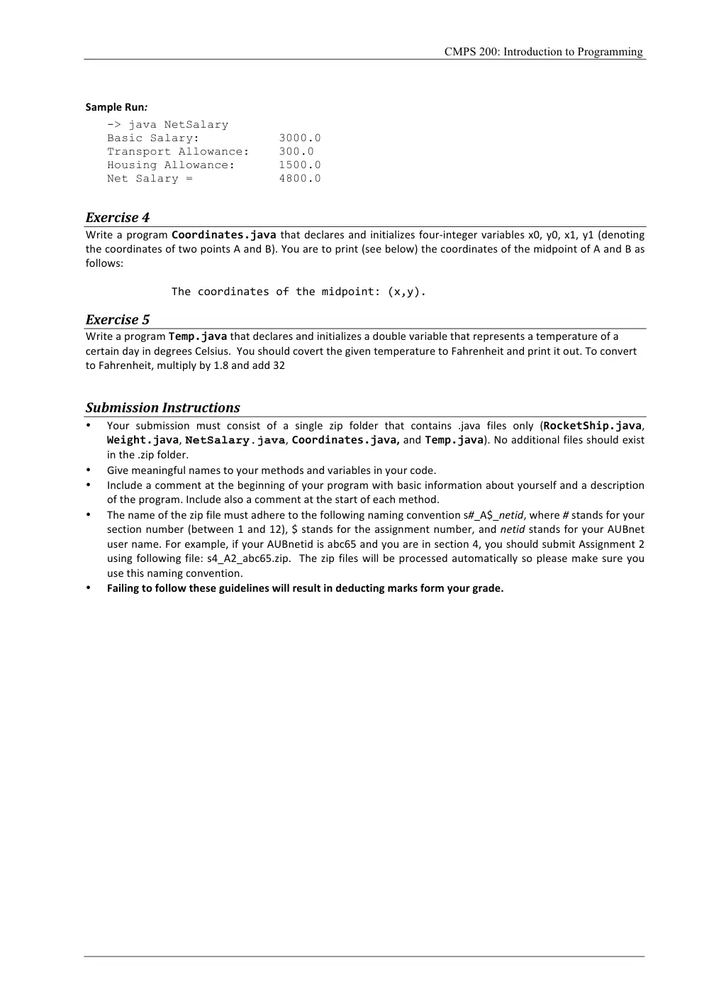 CMPS 200 Homework Assignment 2, Fall 2016, page 2
