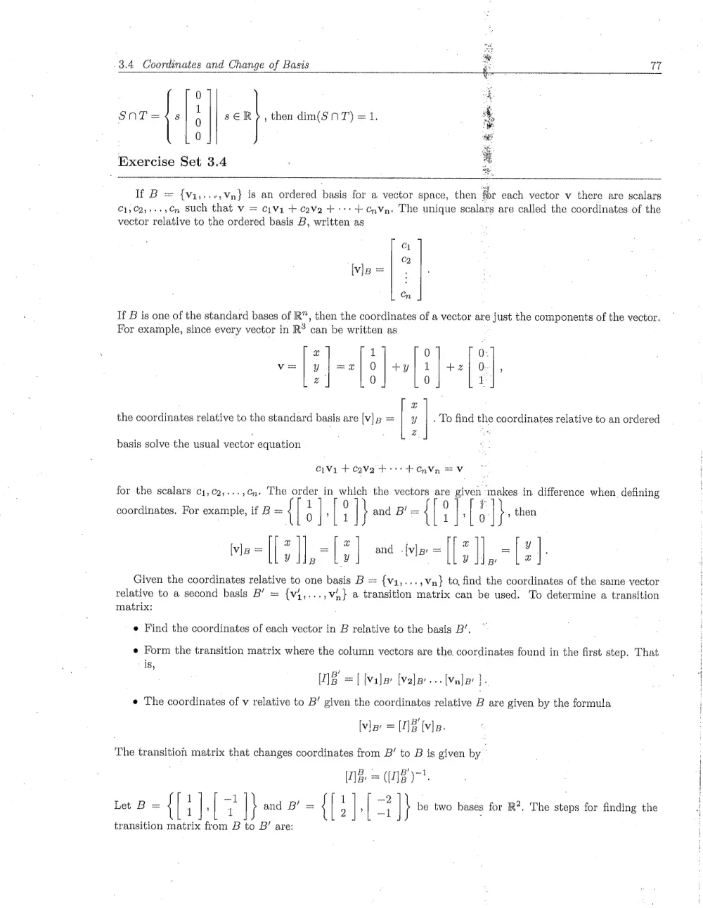 MATH 218 Problems Solution Manual Chapter 3.4, Fall 2011, page 1